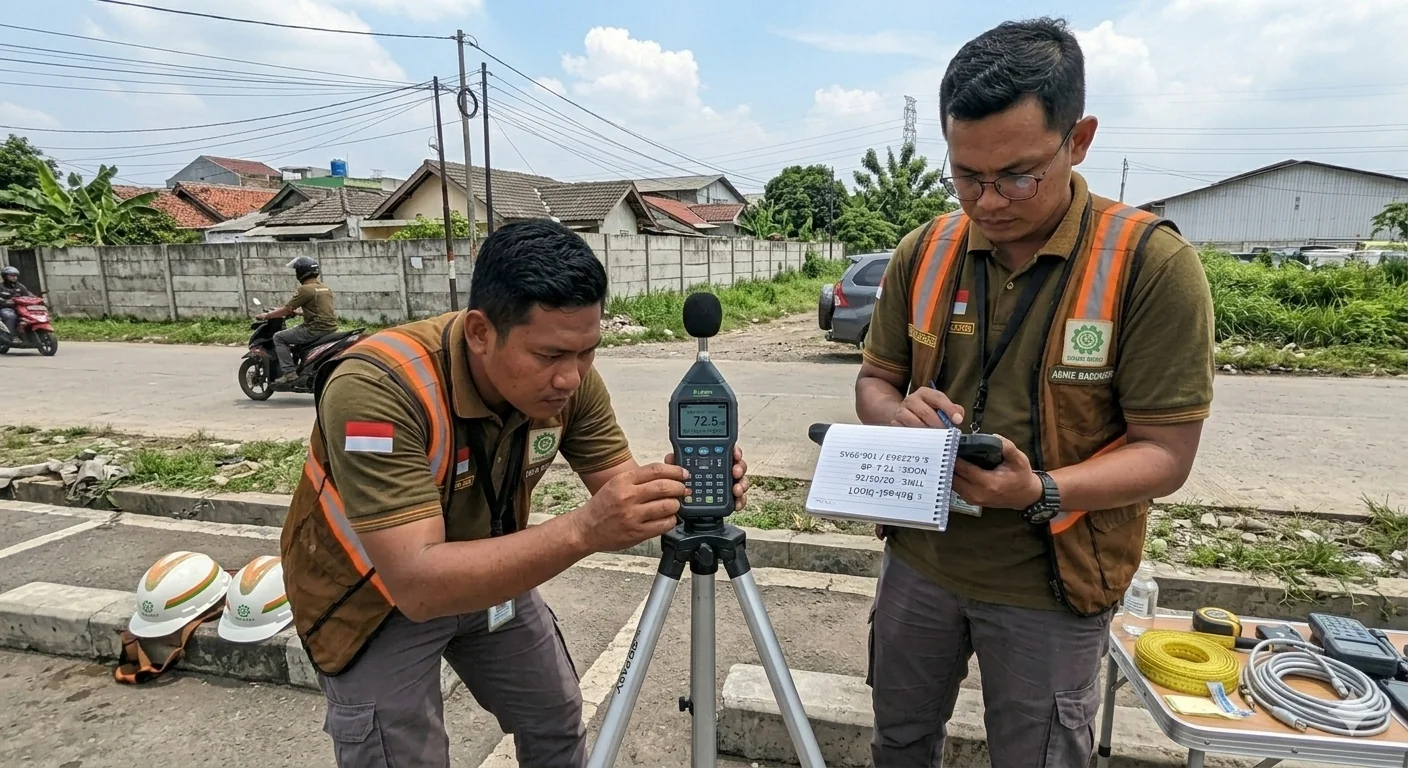 Tim Banafsha melakukan survey lingkungan untuk kebutuhan UKL-UPL