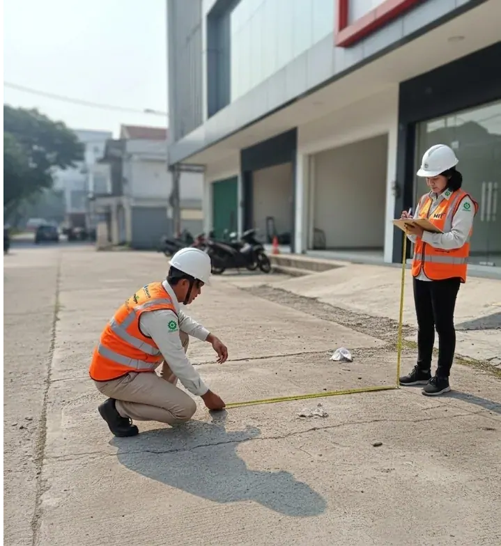 Tim PT Mitra Indopersada Tritama di lokasi survei lapangan